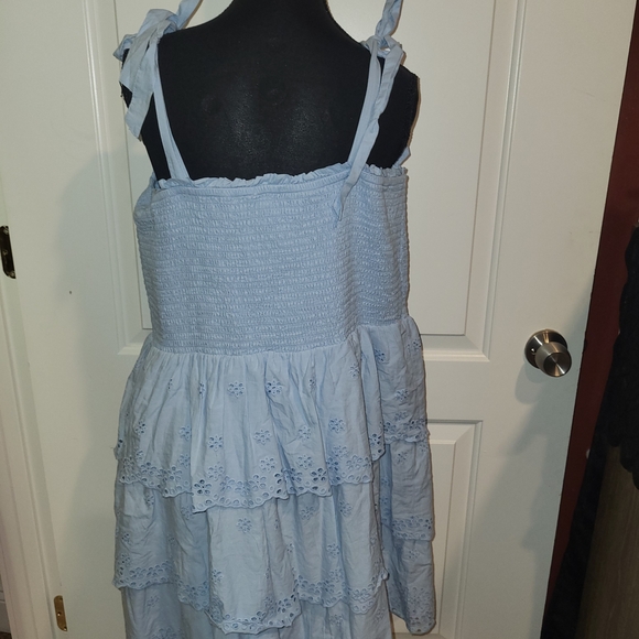 American Eagle Outfitters Light Blue Casual Dress - Picture 2 of 9